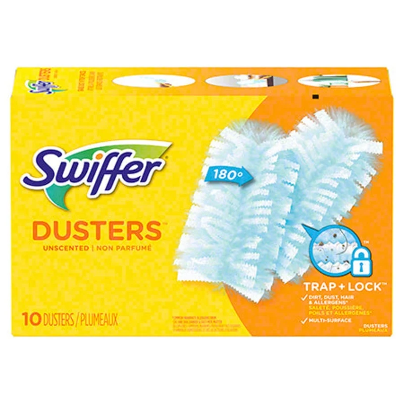 Duster - Recharges Swiffer non parfumes, bote de 10 units (bote de 4 botes), PGC13195